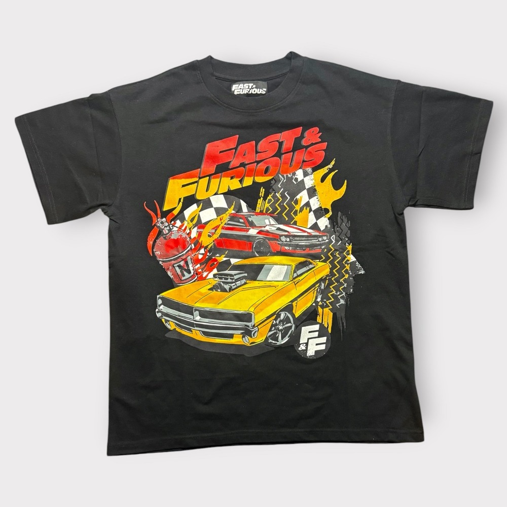 Reason Brand Fast & Furious Graphic T-Shirt Mens Medium Black Racing Muscle Car